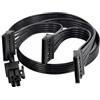 lilila-ree Cavo di alimentazione SATA per alimentatore modulare Corsair, 6 pin a 3 x | Cavo di alimentazione SATA da 6 pin maschio a 3 pin SATA per Corsair RM/RMX/RMi/HX/HXi/CX/CX-M/CS/SF/TX/AXi/AX, tipo 3/Type 4