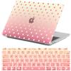 FFBOFFC Custodia per MacBook Pro 13'' A1278 con CD-ROM,Pois arancioni | 2012-2008, Custodia rigida in plastica resistente alle crepe con grafica premium e pellicola protettiva per tastiera