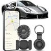 uootem GPS Tracker per Auto, Android Localizzatore GPS per Auto senza Abbonamento | Compatibile con Android, Copertura Globale In Tempo Reale Tracciare Veicolo, Magnetico Air Tracker GPS per Auto, Moto, Bici