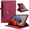 TEDTIKJT Cover per Samsung Galaxy Tab S9/S8/S7 11 2023 SM-X700/X706/T870/X710 Custodia Pelle PU 360°Multi Angolo Ruotabile Supporto Flip Tablet Protettiva Cover,Rosso Albero