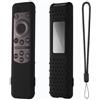 Generico Custodia per Samsung TV BN59-01432, custodia protettiva per telecomando, custodia di copertura in silicone antigoccia, guscio per telecomando con cordino (Nero)
