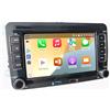 Liulbobu Autoradio con display da 7 pollici, adatto per VW Golf 5, 6, T5, Polo 6R, Caddy, Passat, Touran, Seat, con funzionalità CarPlay e Android Auto