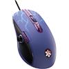 Lexip x Tsume - Mouse Naruto Shippuden - Joystick analogico da 12 pulsanti e azioni programmabili, peso regolabile, sensore ottico PAW3327 da 100 a 12.000 DPI (Sasuke)