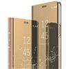 Sitthyw - Cover per iPhone 12 Pro Max in pelle a specchio, con funzione di supporto a libro, sottile, antiurto, dura, per iPhone 12 Pro Max, colore: Oro