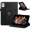 Generico DayQiQiPu Custodia per Lenovo Idea Tab Plus/Tab K12 TB365, TB361 (12,1 Pollici) Cover Supporto Multi‑angolo a Rotazione 360° Astuccio Stile Folio con Motivi Farfalle con Auto Wake/Sleep, Nero