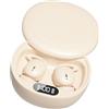 Topiky Auricolari per Dormire per Chi Dorme di Lato, Cuffie per Dormire Bluetooth Wireless, Cuffie per Dormire con Blocco del Rumore con Display Digitale, Auricolari Intrauricolari (Beige)