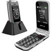 artfone G6 4G - Telefono cellulare pieghevole per anziani, senza contratto
