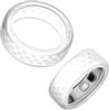 MuchLuckystar Custodia per anello in silicone per Oura Ring 5, leggera, elastica, antiurto, protezione per le dita, accessorio da indossare tutti i giorni, multicolore, confezione da 2 (nero + trasparente S)