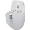 Rapoo MT760L - Mouse wireless silenzioso, USB Wireless 2.4G e Bluetooth, fino a 4000 DPI, clic silenzioso, Multi Device, rotella di scorrimento del pollice, batteria, per PC, Mac, bianco-grigio