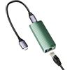 Binardat Adattatore da USB C a Ethernet da 10 Gbps, USB 3.2 Gen 2x2 Type-C a RJ45 10G LAN Dongle di rete con chip Realtek RTL8159, Thunderbolt 3/4 compatibile per MacBook, laptop Windows 11, NAS, PC