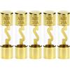 QWORK® 5 Pezzi Fusibili AGU 20A, Tubo in Vetro con Contatti Placcati in Oro per Autoradio e Sistemi Audio per Auto