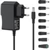 Yisica 8 in 1 Caricabatterie USB 5V 2A Universale Adattatore di Alimentazione con 8 punte Connettore per taglio per diversi dispositivi (1)