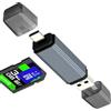 zoyuzan Lettore di schede SD USB C, adattatore MicroSD per iPhone 17, 16, 15 Pro Max, per iPad, compatibile con Samsung Galaxy S26, S25 Ultra, per MacBook, PC, fotocamera digitale compatta, TF OTG