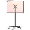 AOKCOS Supporto per TV con rotelle, per TV da 19 a 42 pollici, altezza regolabile, girevole, fino a 15 kg, max. VESA 200 x 200 mm