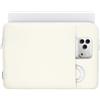 Dadanism 13 Custodia per MacBook Neo 13 2026 A3404/A18 Pro, Bianco Latte | Custodia Protettiva con Imbottitura Morbida Antiurto, Borsa da Viaggio Sottile con Tasca Aggiuntiva per Caricabatterie Mouse