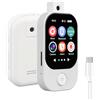 Ouitble Lettore MP3 Bluetooth 5.4 con fotocamera da 2.01 Pollici Touch Screen Sound Searter Player MP3 Player con FM Radio E-Book Sveglia Video (64G Scheda di Memoria piccola)