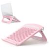 Buachois Supporto per Laptop, Supporto perLaptop Regolabile, Supporto Antiscivolo con Base Ergonomica per Raffreddamento Cavo, Supporto Stabile Pieghevole Portatile per Tablet PC da Ufficio in Casa(ROSA)