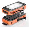Kruilan 52800mAh Power Bank Solare PD30W 4 Uscite Caricabatterie Portatile a Manovella con Cavo Retrattile e Adattatore Lightning,Luce LED, Bussola Batteria Esterna per Emergenza Campeggio
