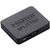 subtel Sdoppiatore HDMI da 1 a 2 | 4K Ultra-HD, Full-HD, Full 3D, Dolby DTS