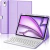 Tiiomioon Per iPad Air 11 M4 2026/M3 2025/M2 2024 11 Pollici Cover Tastiera | Magnetico Staccabile Keyboard, Italiano QWERTY, Custodia Tastiera Senza Fili Bluetooth con Portapenna, Viola