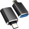 Kefiany Adattatore USB-C OTG per iPhone 15 Pro Max Plus Convertitore porta di tipo C (2 pezzi) Thunderbolt Camera Mouse compatibile per Samsung Pixel per iPad 10, Air4/5, Mini6, Pro MacBook Accessori tpc
