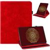 laddutoi Cover per Honor MagicPad 4/3 Pro 12.3 Pollici 2026, Rosso | Pelle PU Custodia per Honor Magic Pad 4/ Pad 3 Pro, Rotazione a 360 Gradi Supporto, Slot per Schede, Protettiva Flip Case