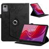 Generico DayQiQiPu Custodia per Lenovo Idea Tab 11 / Tab K11 Gen 2 TB336 (11,0 Pollici) Cover Supporto Multi‑angolo a Rotazione 360° Astuccio Stile Folio con Motivi Farfalle con Auto Wake/Sleep, Nero