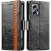 Generico DayQiQiPu Cover per Xiaomi Redmi Note 11T Pro/11T Pro+ (6,6 Pollici) Custodia in pelle PU con Patchwork Guscio Protettiva Anti-Skimming Custodia Portafoglio Flip Caso Business, Nero