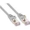 Ewent Cavo di Rete Patch Schermato, Cat 5F U/UTP, AWG 26/7, 2 Connettori RJ45, 15m, Grigio