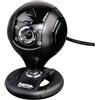 HAMA Webcam per PC HD Spy Protect, HD 720p 16:9, USB+Jack 3,5mm, microfono integrato, 4 led, supporto a clip, protezioni lenti, nero