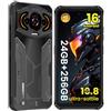 LAGENIO Smartphone Rugged Ultra-Sottile 10,8 mm Android 16, 24GB RAM + 256GB ROM/1TB TF, 6.7 HD+120Hz Telefono Indistruttibile, Octa-Core, 5150mAh, 13MP, Dual SIM 4G/Face ID/OTG/GPS/NFC