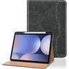 Oduio Custodia per Samsung Galaxy Tab S12 Plus 12,4 2026 (SM-X840/X846B) | Custodia protettiva a portafoglio in pelle PU con portapenne, supporto multi-angolo con cinturino da polso e tasca