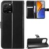 QiongniAN Custodia a libro in pelle compatibile con Huawei Nova Y61 EVE-LX9 EVE-LX9N EVE-LX3 custodia protettiva nera