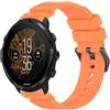GIOPUEY 24mm Cinturini Compatibile con SUUNTO 7, Morbido Silicone Cinturino [Resistente all'Usura] [Traspirante] - Orange