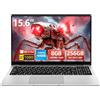 AUKABREX 15,6 Pollici PC Portatile, Laptop 8GB RAM 256GB SSD, Computer portatile Celeron N4000 Processore, Notebook Schermo FHD Apertura 180° Full HD 1920 x 1080, WiFi 5, BT4.2, USB3.0, Mini HDMI, TF Card Slot