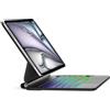 WINCHKING Magic Keyboard per iPad Air 11 (M4 2026/M3 2025/M2 2024)/Air 5e/4e/Pro 11 | con Touchpad Multi-touch e supporto supporto per sfalli, retroilluminazione 7 colori AZERTY francese tastiera, nero