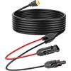 QIQIAZI XT60 Cavo solare 16 AWG, cavo di prolunga XT60, cavo di ricarica solare per EcoFlow Delta/River, Bluetti, Anker SOLIX Power Station portatile, cavo adattatore per pannelli solari da 160 W/220 W/400 W