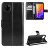 QiongniAN Custodia a libro in pelle compatibile con Huawei Y5p DRA-LX9 custodia protettiva nera