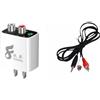 Vestamore Ricevitore audio wireless 5.3, adattatore wireless stereo Hi-Fi a doppia uscita per vecchi altoparlanti, modulo di modifica alimentato tramite USB con cavo audio RCA da 1,5 m, connessione stabile