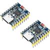 Heemol ESP32-C6-Zero, 2 pezzi, basata su ESP32-C6FH4, ESP32-C6, mini scheda di sviluppo, due processori, frequenza di funzionamento a 160 MHz, 2,4 GHz WiFi 6 e BT5, ESP32 con barra a penna