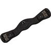 Equestro Sottopancia dressage in cuoio con pin logo Nero
