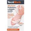 Tecniwork Divaricatore Alluce Doppio - Protezione in gel contro lo sfregamento tra le dita, 1 pezzo