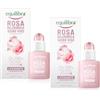 Equilibra, Rosa Ialuronica Siero Viso Levigante, con Estratto di Rosa Damascena, Acido Ialuronico e Ceramidi Vegetale, Leviga la Pelle del Viso lasciandola Fresca e Radiosa, 2 Pezzi da 30 ml