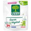 L'ARBRE VERT L'albero verde, ricarica lavanderia, 1,5 l, sapone vegetale, 33 lavaggi, confezione da 1,5 l