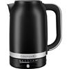 KitchenAid Bollitore 1,7L Temperatura Regolabile Nero opaco | Tè verde, tisane o caffè filtro al grado giusto; grande capacità familiare, filtro anticalcare e acciaio resistente