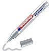 edding 750 Marcatore a Vernice Lucida, Argento, 1 Pennarello, Punta Rotonda 2-4 Mm, Pennarello Indelebile per Vetro, Pietra, Legno, Plastica, Carta, Impermeabile, Alta Copertura