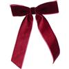 PINALLI COLLECTION Pettini e accessori capelli Fiocco velluto burgundy 1pz - Fermagli ed Elastici