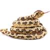 ANBOOR 160 cm, peluche realistico, serpente pieno lungo, giocattolo realistico per bambini, come accessorio di scena (marrone)