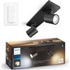 Philips Hue Runner White Ambiance 2 Spot 800 lm Schwarz