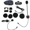 Gistuch Auricolare Bluetooth per moto, con schermo LCD, radio FM, equalizzatore, regolazione del suono, indicatore della batteria e interfono per casco